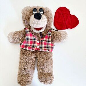 AMAZE HEALING WINGS GOODIE GRAMPS BEAR PUPPET WITH HEART
